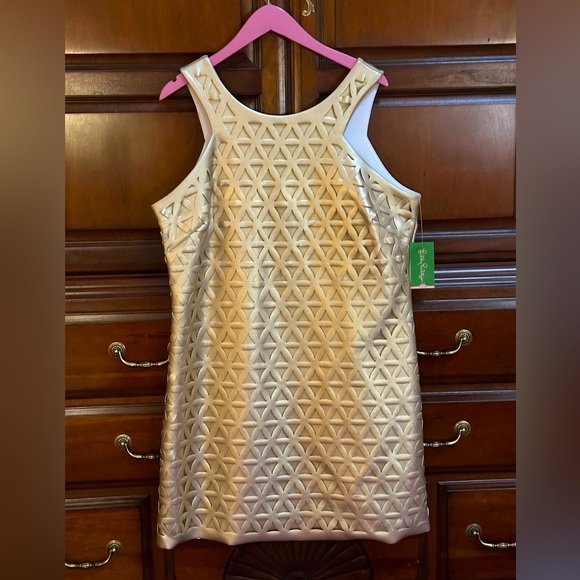 Lilly Pulitzer Gold Braided Dress NWT XL 50% OFF - Picture 1 of 4